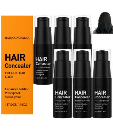 Concealer Filling Cream Lefron Hair Magic Concealer 2.0 Waterproof Root Touch Up For Gray Coverage Thinning Hair&Bald Spots Sweatproof Scalp Filler For Men&Women 50g Natural-Looking Thickening (6PCS)