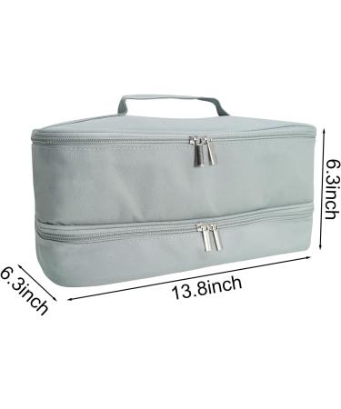 Gencam Double-Lodged Carrier Bag for Shark Flexstyle & Dyson Airwrap - Portable Travel & Storage Gray Double-Layer - Buy Online on GoSupps.com