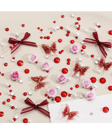 Rose Floral Liquid Butterfly Supplies Manicure Nails Decor Making Perfect For Enthusiasts Colorful - Buy Online on GoSupps.com