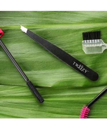 Tweezy Professional Stainless Steel Slant Tip Professional Beauty Tweezer - Precision Eyebrow Tweezers - Buy Online on GoSupps.com