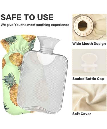 Buy Naanle Cartoon Pineapple Water Bottle | 1L Hot Water Bottle for Hand & Foot Pain Relief | Heat & Cold Therapy | Transparent Design - International Shipping - Buy Online on GoSupps.com