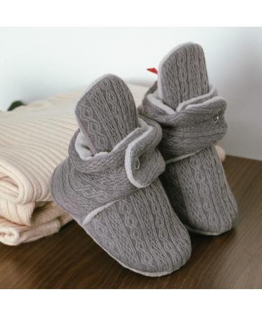 Sonsage Infant Snow Boots | Soft Anti-Skid Ankle Booties for Newborns | Winter Warm Crib Shoes 6-12 Months | Gender Neutral (Grey) - Buy Online on GoSupps.com