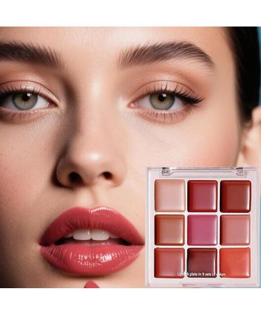 Lip Gloss 9 Colors Lipstick Set for Special Occasions Teenagers Makeup Lip Gloss for Women Waterproof Long Lasting Never Faded Red Brown Pigments Lip Liner Cosmetics - Buy Online on GoSupps.com