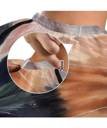 Waterproof Barber Cape - Christmas Cat Pattern & Cheetah Haircut Bib for Men & Women | Unisex Hair Cutting Cape 20 - Buy Online on GoSupps.com