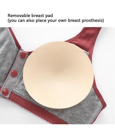 XWSM 3-Pack Front Closure Vests for Older Women - Ultra-Comfort Cotton Bralettes (36/80ABC D) - Perfect for Moms & Seniors - International Shipping Available - Buy Online on GoSupps.com