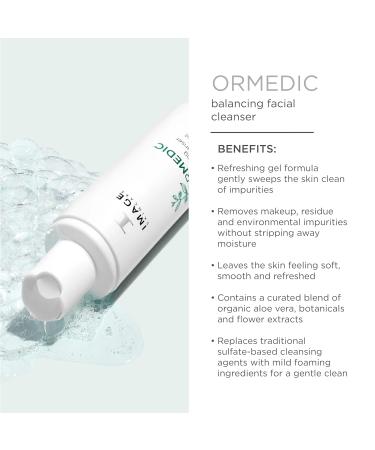 IMAGE Skincare Ormedic Balancing Facial Cleanser & pH Lip Enhancer - Mild Face Wash & Lip Plumper | 1.7 oz + 0.5 oz - International Shipping Available - Buy Online on GoSupps.com