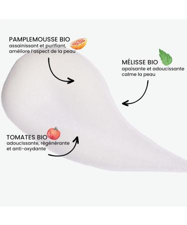 Pulpe de Vie - Organic Frimousse Cleansing Foam 125 ml - Anti-waste! Tomato - Cleansed & Revitalized Skin - Clear and Purified Skin - Buy Online on GoSupps.com