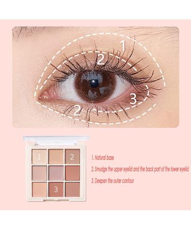 9-Color Matte Eyeshadow Palette: Highly Pigmented, Long-Lasting Nude & Shimmer Shadows - Buy Online on GoSupps.com
