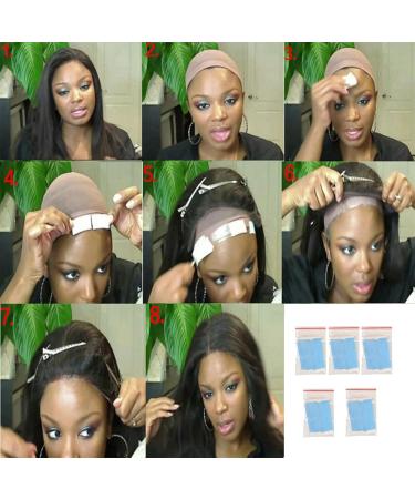 Grendly 108pc/Lot Fixed Wig Tape Double Sided Adhesive Extension Hair Tape Strips Waterproof for Toupee/Lace Wigs Film Adhesive Easy Install Easy to Use - Buy Online on GoSupps.com