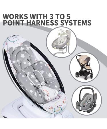 Infant Insert Compatible with 4moms mamaroo & Graco Include 5 Pcs Strap Pad  Head and Body Support Insert Cushion for Newborn to Toddler Works for 3 to 5-Point Harness Systems  Grey - Buy Online on GoSupps.com