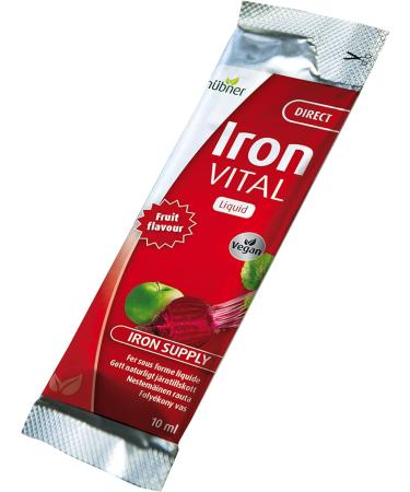 Iron VITAL Liquid Supplement For Increased Iron Needs. Vegan Formula 20 sachets 10 ml each Made in Germany - Buy Online on GoSupps.com