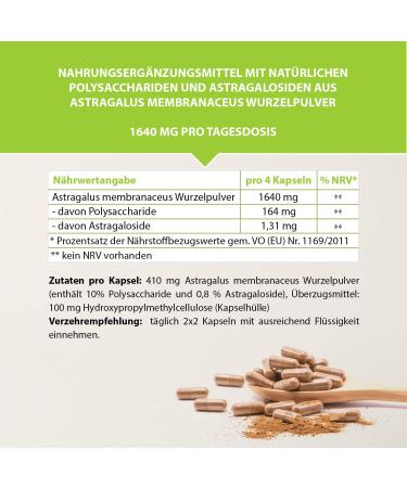 Astragalus Membranaceus Capsules - 1640 mg Daily Dose | 120 Veggie Capsules | Herbal Root Powder | 1 Month Supply | Dorado Superfoods  - Buy Online on GoSupps.com