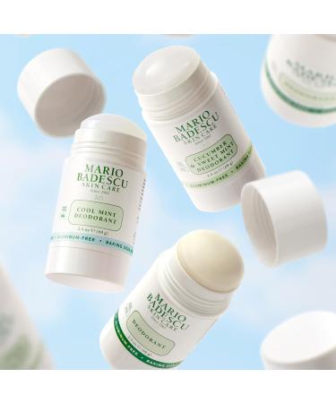 Mario Badescu Deodorant Infused with Skin-Loving Botanicals | Aluminum and Baking Soda-Free | Keeps Underarms Fresh All Day | For Daily Use | 2.4 FL. OZ Cucumber & Sweet Mint - Buy Online on GoSupps.com