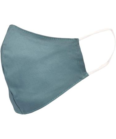 styleBREAKER Unisex Cotton Fabric Mask Plain Double Layer Reusable Washable Community Mask 08040005 Petrol