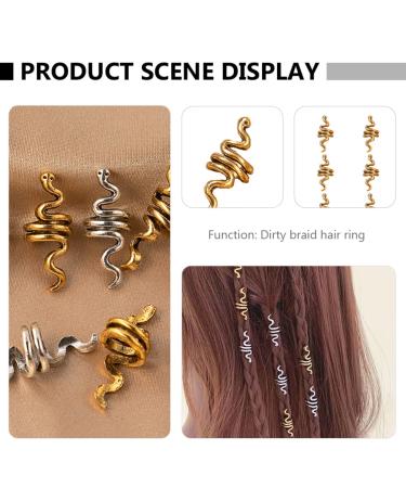 Buy Solustre Metal Dreadlocks Rings - Vintage Hair Tubes & Mushrooms | 9-Piece Set for DIY & Barber Salon - Buy Online on GoSupps.com