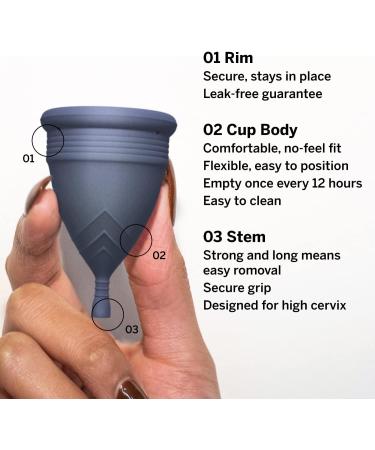 Soft Menstrual Cups for Tilted Cervix - Buy One Give One - Includes Ebook, Cleaning Wipes, Lube & Storage Bag - Small & Large Sizes - Tampon & Pad Alternative - Buy Online on GoSupps.com