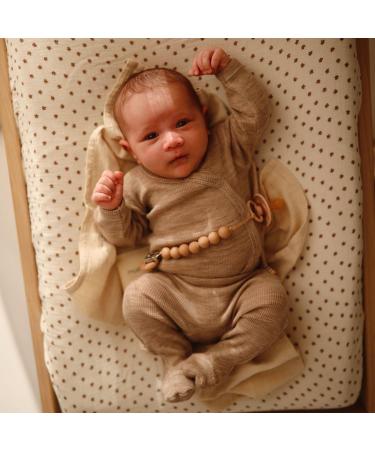 Mushie Extra Soft Muslin Fitted Changing Pad Cover | 100% Cotton | Breathable | Elastic Edges | 72x48x13cm | Blush - Buy Online on GoSupps.com