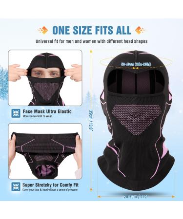 Buy WACCET Storm Hood: Warm Windproof Balaclava for Men & Women - Perfect for Cycling Motorcycling & Skiing | Purple - Buy Online on GoSupps.com