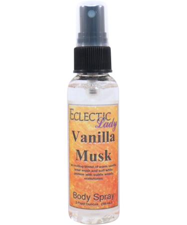 Vanilla Musk Body Spray 2 ounces Body Mist for Women with Clean Light & Gentle Fragrance Long Lasting Perfume with Comforting Scent for Men & Women Cologne with Soft Subtle Aroma For Daily Use 2 Fluid Ounces