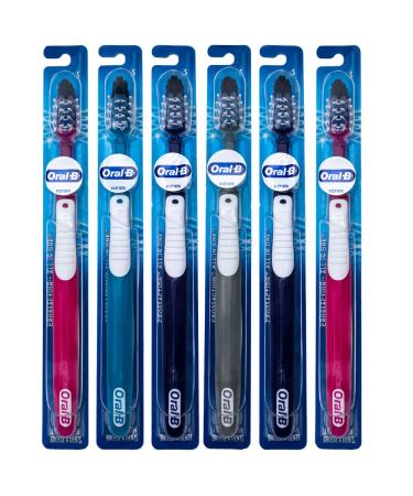 Oral-B Pro-Health All-in-One CrossAction Toothbrush 35 Soft (Colors Vary) - Pack of 6