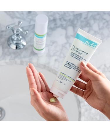 M-61 PowerSpot Cleanse 4 oz - Medicated 3% Sulfur Acne-Fighting Cleanser with Salicylic, Glycolic, Witch Hazel & Tea Tree - Buy Online on GoSupps.com