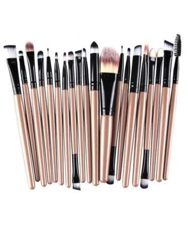 Pinesong 20 pieces/set of make-up brush set tools toilet article Wolle Make-up brush Set Pinsel Bottom Blush Make-up Cosmetics Make Up Brush Set make-up brush cosmetic brushes (gold)