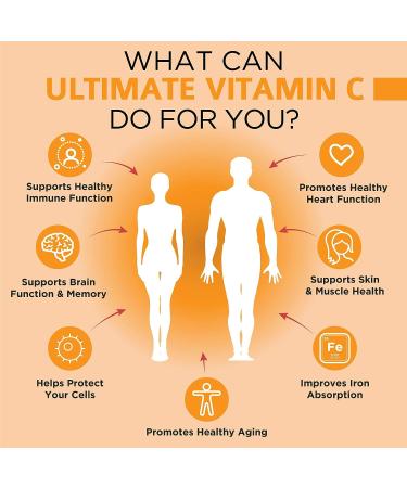 OmniBiotics Ultimate Vitamin C 2000mg with Zinc, Elderberry & Vitamin D3 - Immune Support Supplement - 120 Vegan Tablets - Buy Online on GoSupps.com