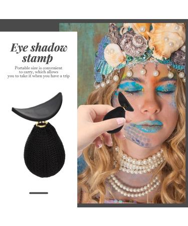 Buy Eye Shadow Stamp - Quick & Practical Eyeshadow Applicator for Women | Lazy Eyes Makeup Tool | Medium Black Silicone Stamper - Buy Online on GoSupps.com