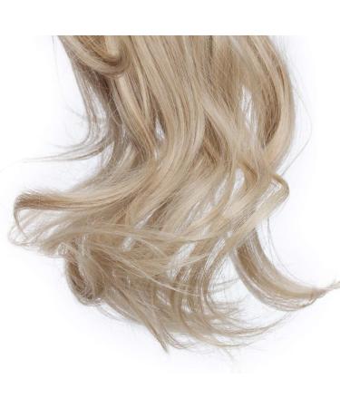 Silk-co 24inch Claw on Ponytail Hair Extensions Dark Blond&Bleach Blond Wavy Curly Hairpiece Pony Tail Wrap around Bonding 24inch (Pack of 1) Dark Blond&Bleach Blond - Buy Online on GoSupps.com