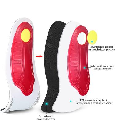Orthotic Insoles for Heel Pain Relief - Comfortable Plantar Fasciitis Support for Men & Women - Black Orthopedic Insoles for Flat Feet - Buy Online on GoSupps.com