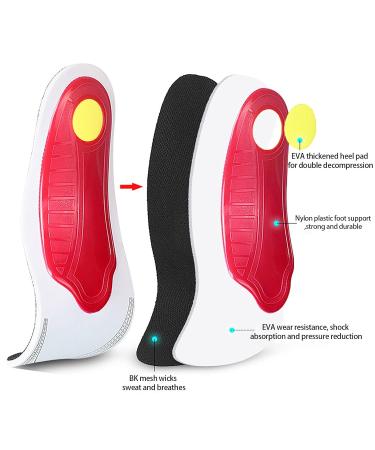 YUECI Orthopedic Insoles for Flat Feet & Plantar Fasciitis - Comfort Shoe Inserts for Men & Women - Buy Online on GoSupps.com