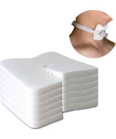 Thick Tracheostomy Dressing Pads - Soft Breathable & Highly Absorbent - Fits 5-10mm Catheters - Pack of 6 for Ultimate Comfort - Buy Online on GoSupps.com