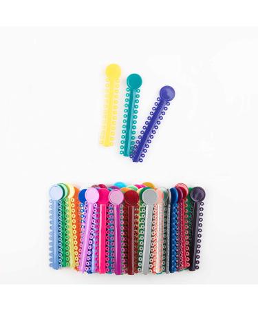 Orthodontic Ligature Ties 1040 Pcs - Multi-Color Elastomeric O-Rings for Braces - Assorted Dental Ligature Bands - Buy Online on GoSupps.com