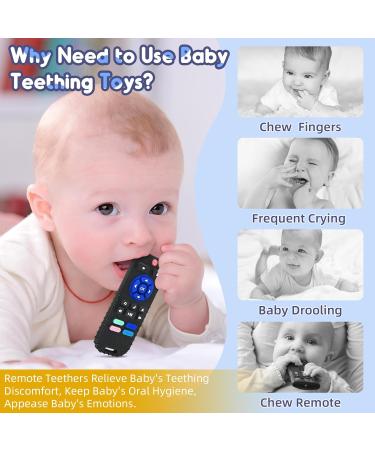 Personalized Silicone Bite Ring Baby Toys for 0-6 Months | Perfect Gift for Newborns Infants & Autistic Children Black - Buy Online on GoSupps.com