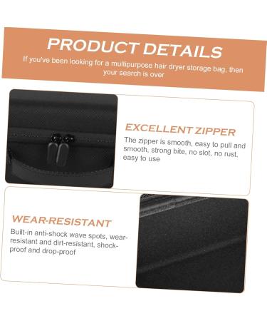 Baluue 2 Pcs Hair Dryer Storage Bag Hair Dryer Hard Case Travel Hair Dryer Travel Case Carrying Black Eva - Buy Online on GoSupps.com