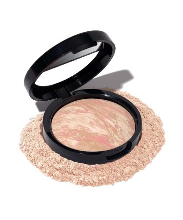 LAURA GELLER NEW YORK Baked Balance-n-Brighten Powder Foundation in Porcelain + Kabuki Brush - Buy Online on GoSupps.com