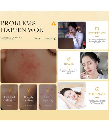 BIOAQUA Manuka Honey Facial Mask - Vitamin E Moisturizing & Antioxidant Repair | 25g x 5pcs - Best for Delicate Skin - International Shipping Available - Buy Online on GoSupps.com