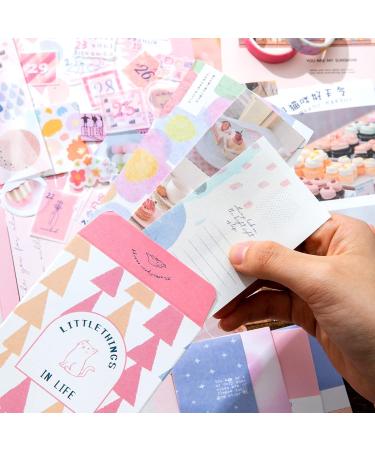 348 Pcs Pink Cute Kawaii Scrapbooking Kit for Bullet Journaling & DIY Crafts - A6 Grid Notebook & Stationery Set for Teen Girls, Kids & Women - Buy Online on GoSupps.com