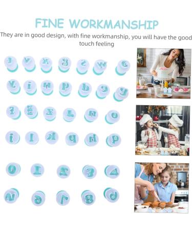 Zerodeko 36pcs Alphanumeric Fondant Letter Stamp Alphabet Stamp Mold Embossing Stamp Biscuit Mould Cake Embosser Soap Molds Silicone Candy Mold 3D Gummies Plastic Accessories Household - Buy Online on GoSupps.com