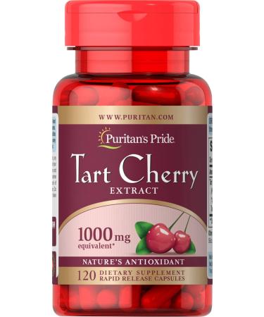Puritans Pride Tart Cherry Extract 1000 Mg 120 count (Pack of 1)