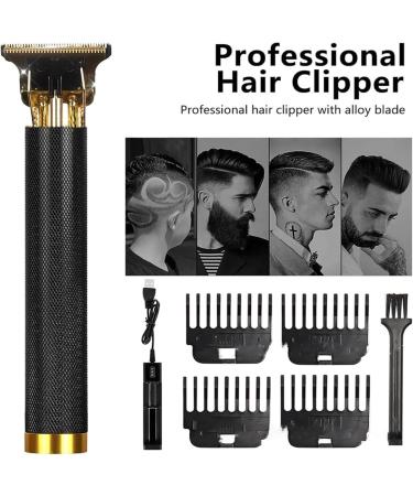 Yamloveme Trimmer Yamloveme Cordless Hair Clipper Multifunction Beard Trimmer for Men Waterproof USB Charging Cutting T Blade Grooming Hair Cutting Kit (C-Gold) - Buy Online on GoSupps.com