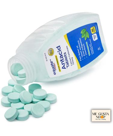 Equate Extra Strength Antacid Chewable Wintergreen Tablets 750 mg 96 Ct Pack of 01 Includes me Gusta Sticker - Buy Online on GoSupps.com