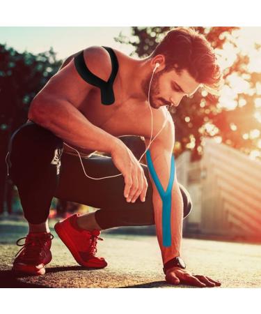 Kinesiology Tape 1/2 /5 Rolls Sports Athletic Mucle Wrist Knee Ankle Elastic Waterproof Breathable 2 Inch x 16 Feet Beige 1 Roll 1 Count (Pack of 1) Beige - Buy Online on GoSupps.com