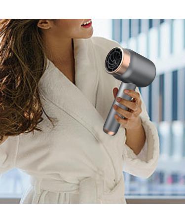 Oshhni Travel Hair Dryer Cordless Charging Hair Dryer Quick Dry Hair Care Professional 3 Speeds Hair Blower Powerful for Salon Indoor grey - Buy Online on GoSupps.com