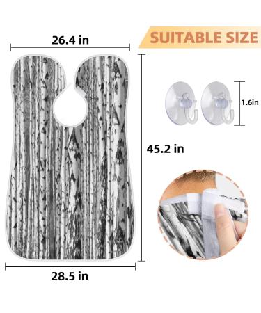 Shark Pattern Beard Bib for Men | Waterproof Hair Catcher & Grooming Cloth - International Shipping Available - Buy Online on GoSupps.com