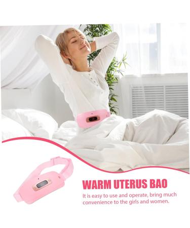Mobestech 4-Piece Massage Waist Support Belt - Heated Period Relief & Comfort Pillow for Cramps - Fleece-Lined Pink Heating Device - Buy Online on GoSupps.com
