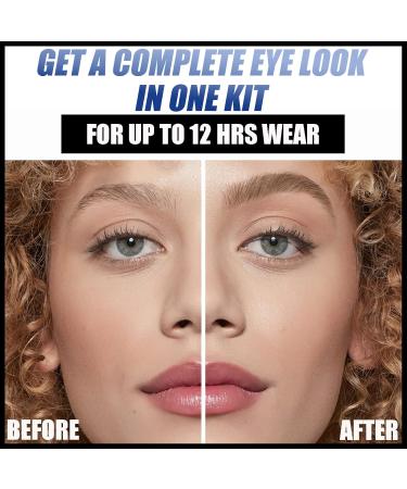 MIELIKKI 2 in 1 Waterproof Eyeliner & Eyebrow Pen - Smudge Proof Liquid Brow Pencil with Micro-Fork Tip Travel Friendly Dark Brown #103 - Buy Online on GoSupps.com