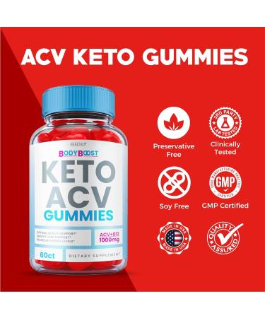 Body Boost Keto Gummies with ACV - Vegan Formula for Weight Loss - 60 Gummies - Buy Online on GoSupps.com