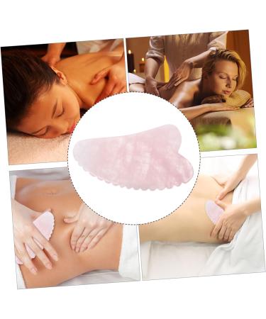Minkissy 3-Piece Schabbrett Massage Device Set | Face Roller Gua Sha Board & Gemstone Tools for Skin Care | Pink | International Shipping Available - Buy Online on GoSupps.com
