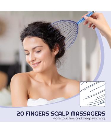 2-in-1 Head Massager & Acupuncture Device - 20-Finger Hand Massage for Deep Relaxation & Better Sleep | International Shipping Available - Buy Online on GoSupps.com